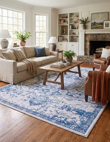 9' 2 x 12' Washable Francesca Rug