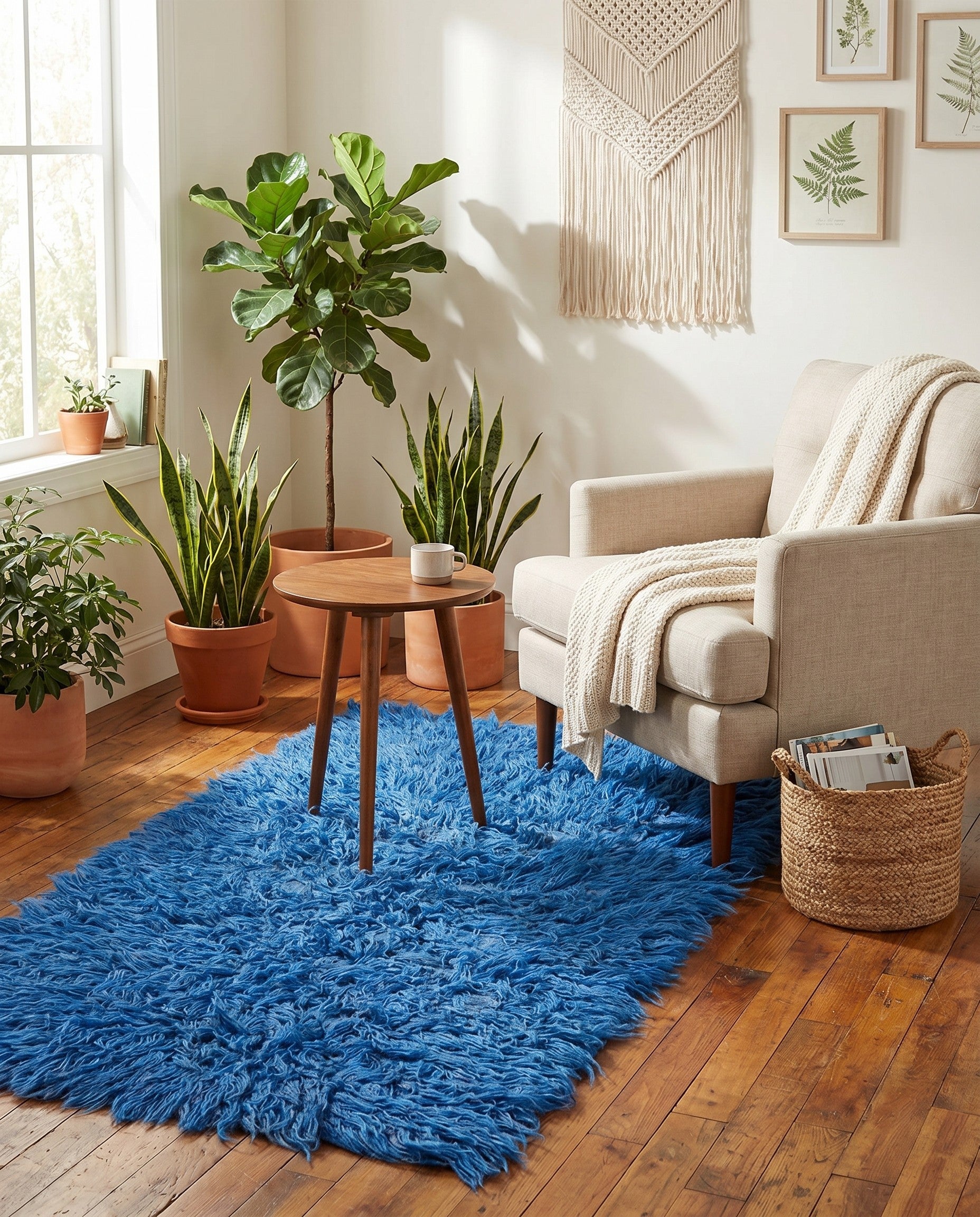 2' 5 x 4' 6 Hand Knotted Moroccan Wool Rug