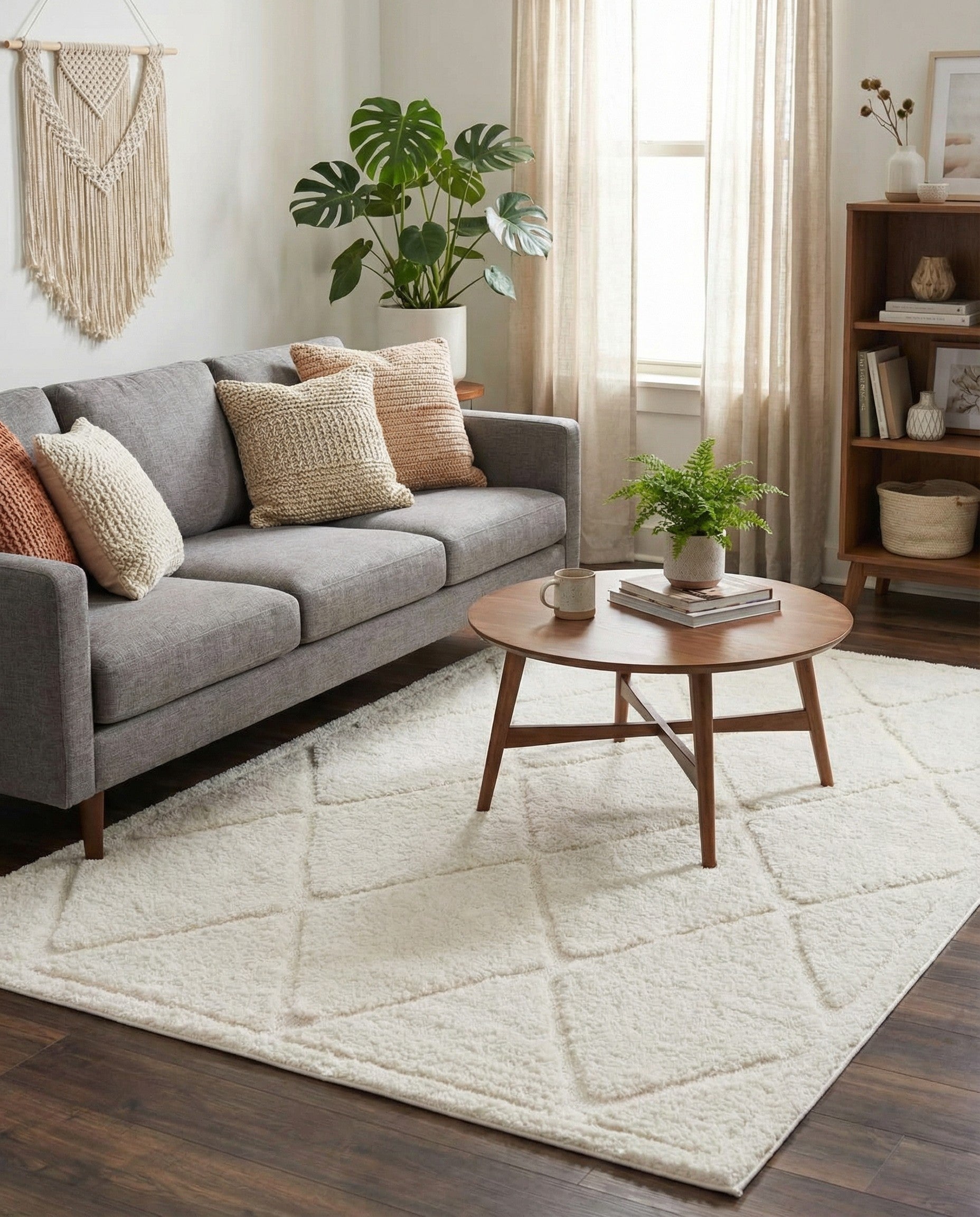 5' x 8' Trellis Shag Rug