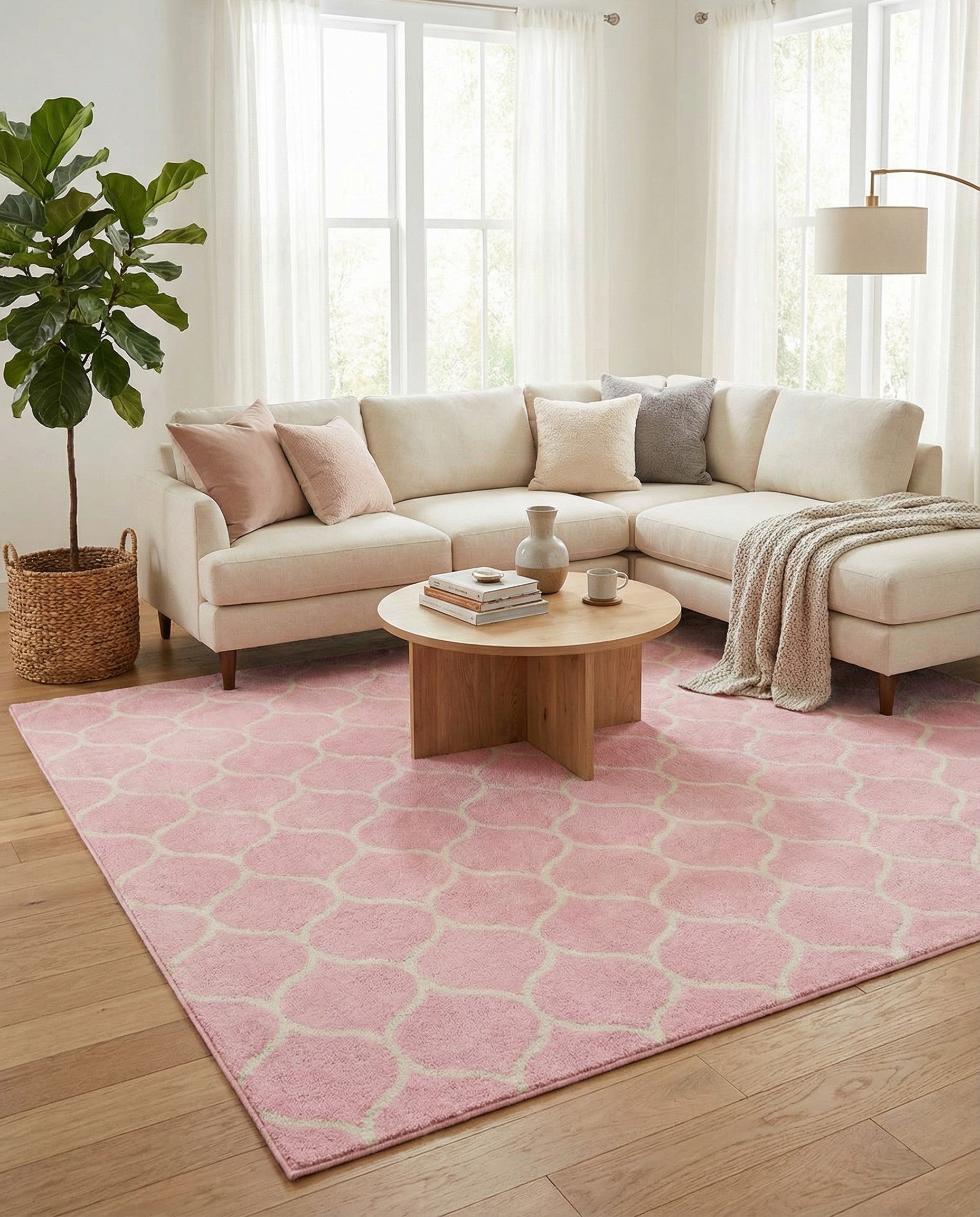 Primary image 10' x 14' Trellis Frieze Rug