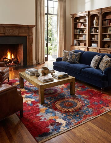 6' x 8' Hand Knotted Mamluk Ziegler Rug