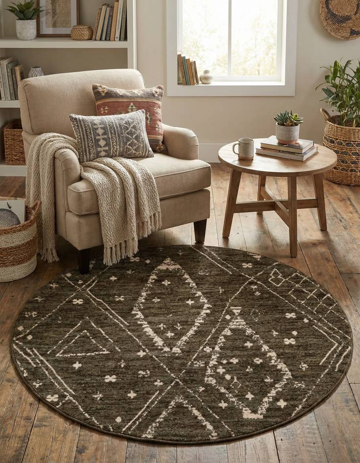 Detail image of 5' x 5' Grand Tradition Round Rug