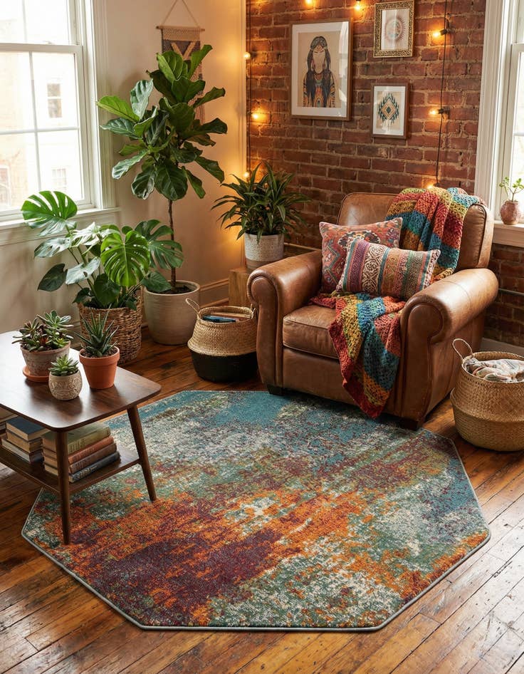 Detail image of 4' x 4' Paragon Octagon Rug