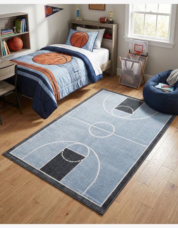 4' x 6' Sports Washable Rug