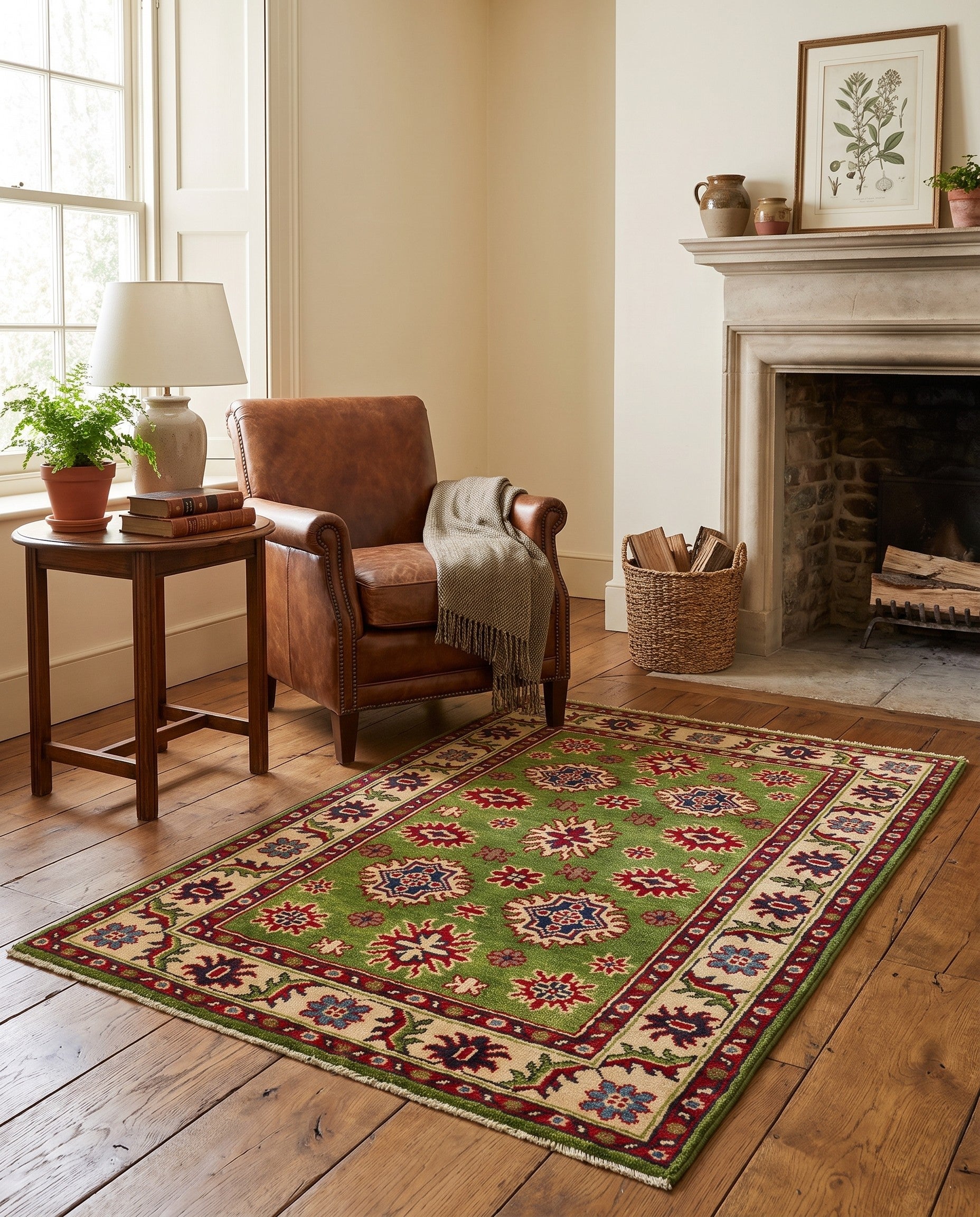 2' 10 x 4' Hand Knotted Kazak Rug
