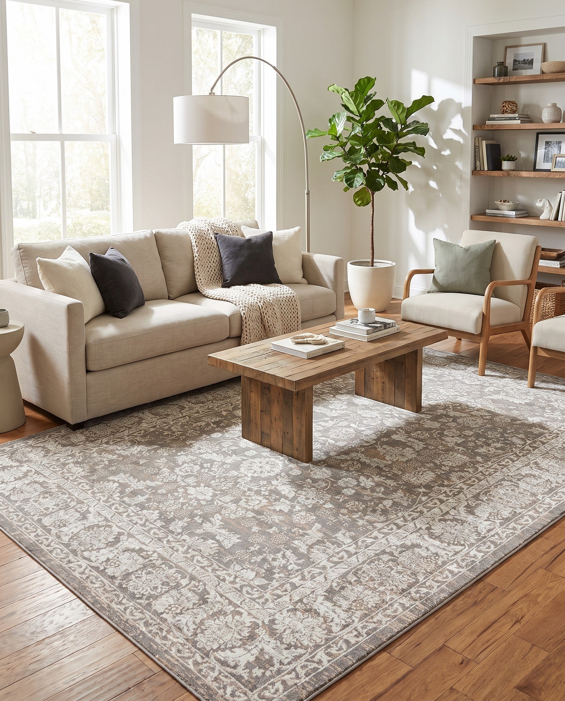 Jill Zarin Gray Uptown Central Park Rug