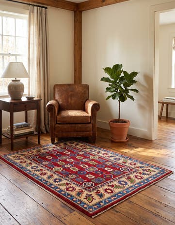 2' 9 x 4' 1 Hand Knotted Kazak Rug