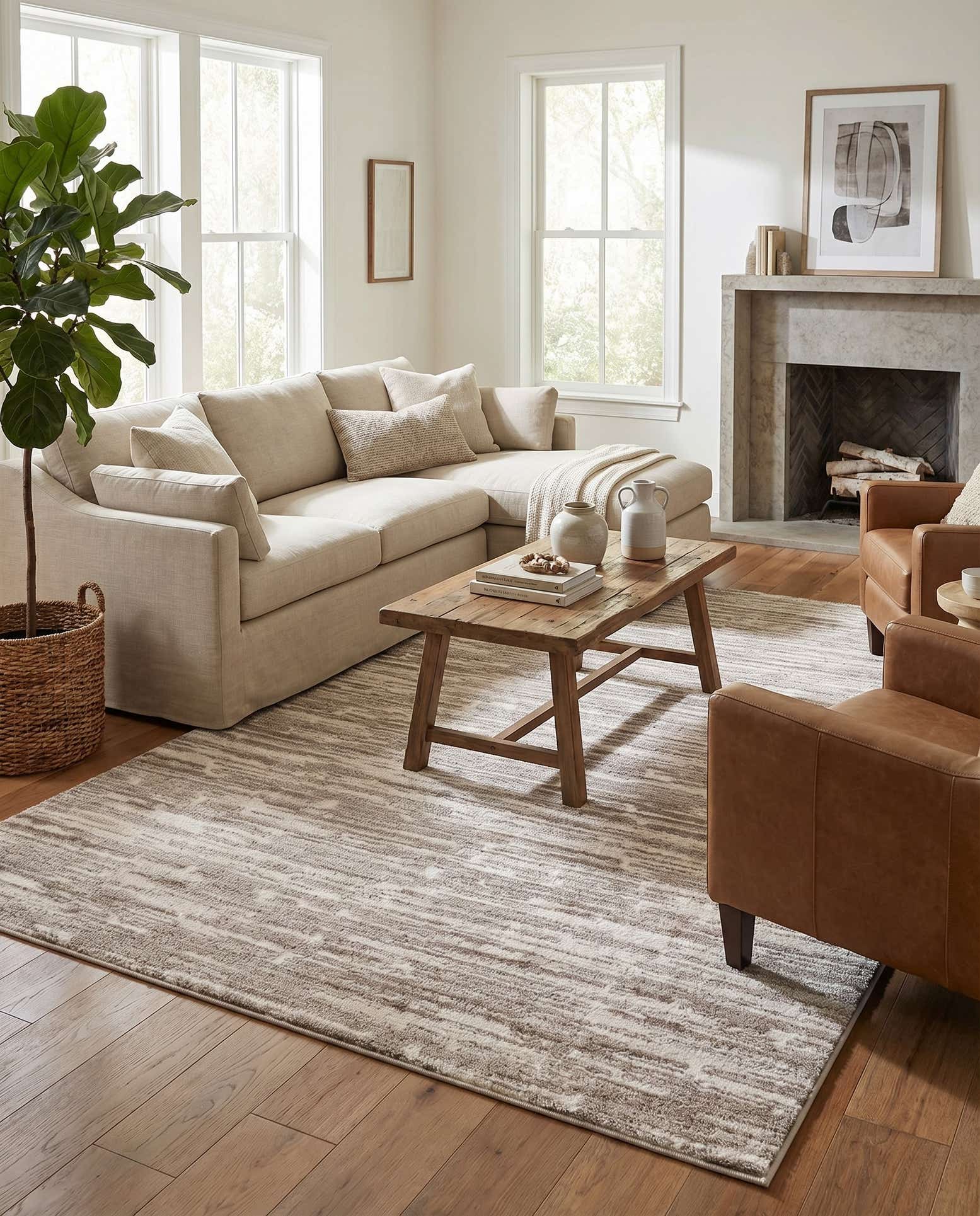 9' x 12' Sepia Rug
