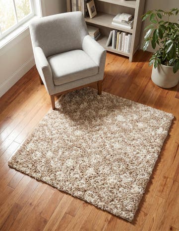 3' x 3' Moroccan Trellis Shag Square Rug