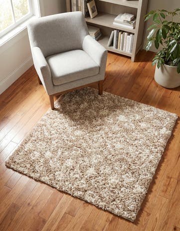3' x 3' Moroccan Trellis Shag Square Rug