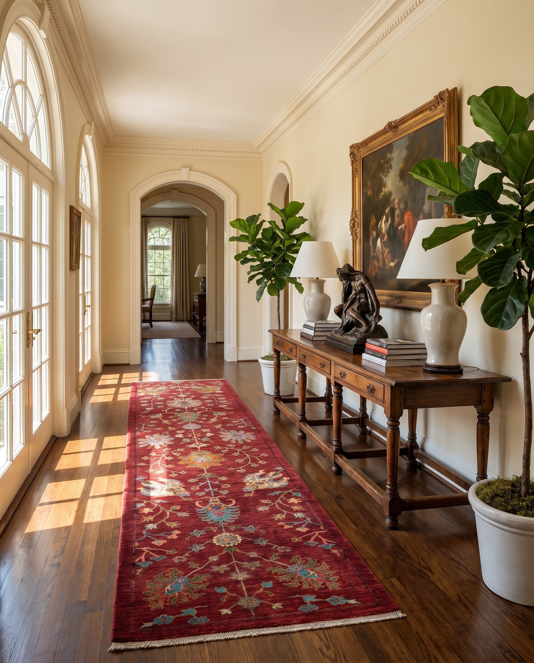 2' 9 x 9' 10 Hand Knotted Ariana Ziegler Runner Rug