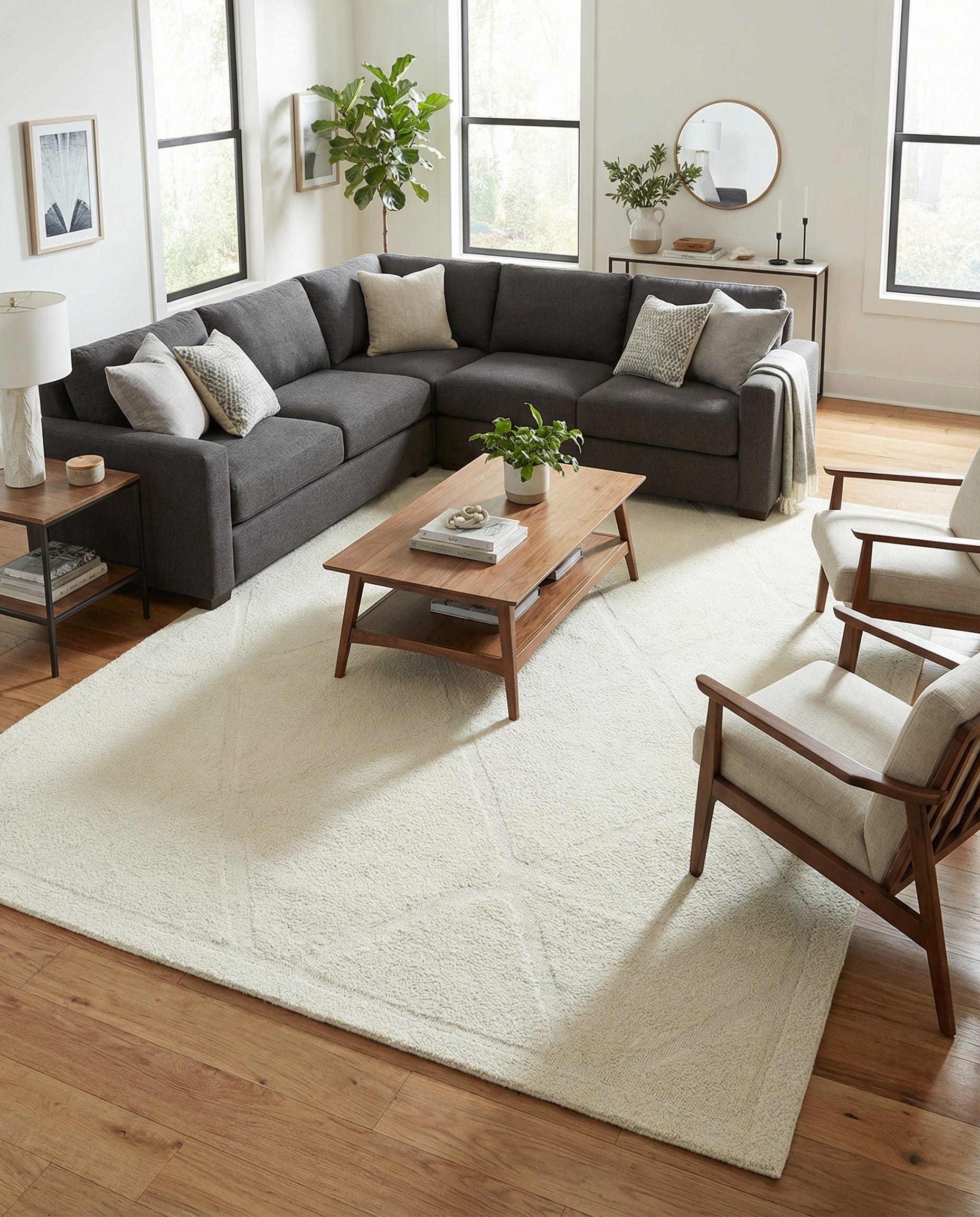 9' x 12' Lattice Shag Rug