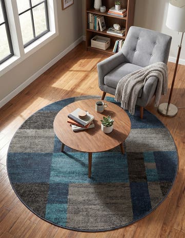 5' 3 x 5' 3 Equinox Round Rug