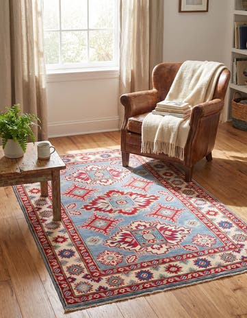 3' 3 x 5' Hand Knotted Kazak Rug