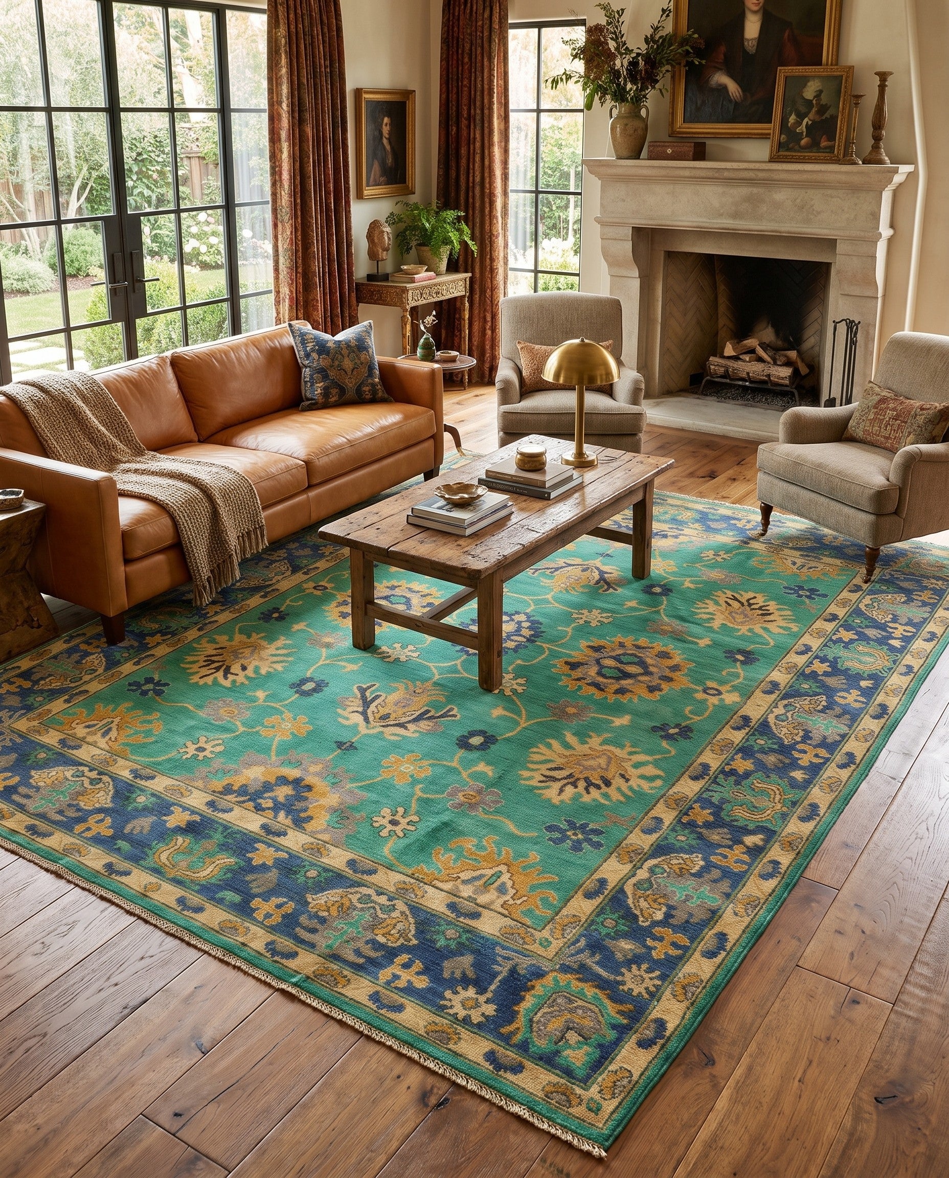 8' x 10' 1 Hand Knotted Kazak Rug