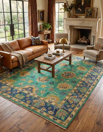 8' x 10' 1 Hand Knotted Kazak Rug