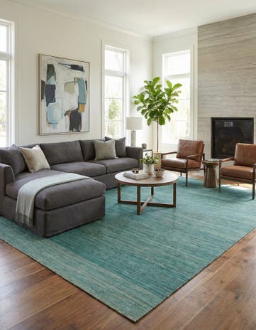 9' 7 x 12' 6 Hand Woven Kilim Modern Wool Rug
