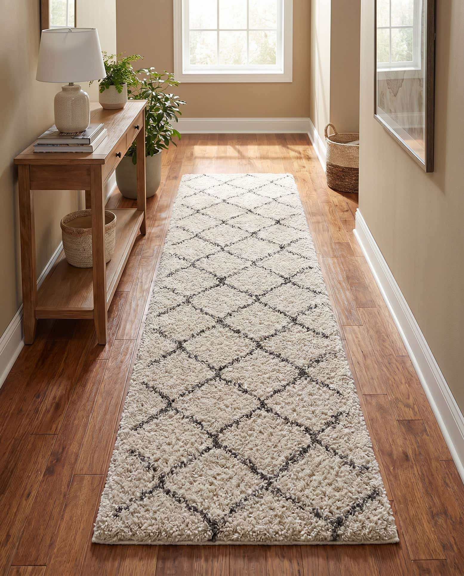 2' 7 x 12' Moroccan Shag Runner Rug