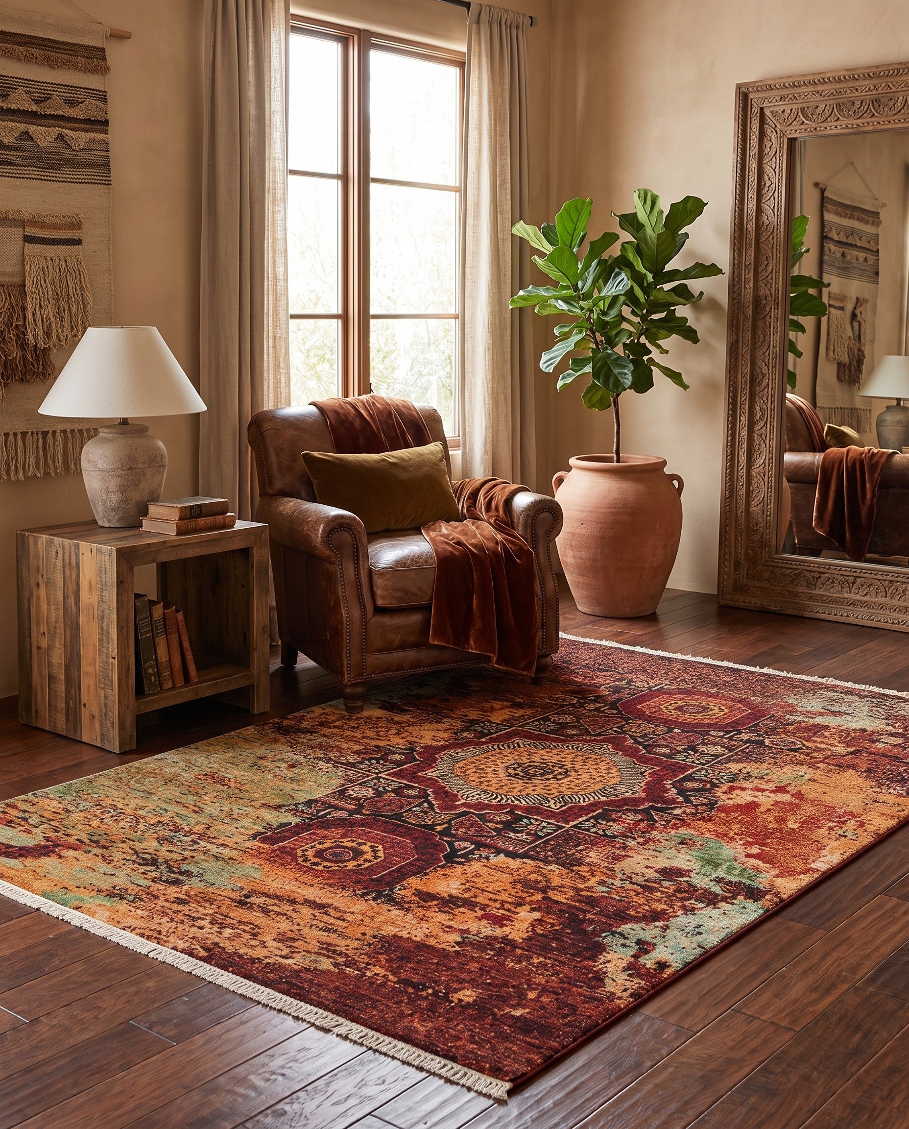 4' x 6' Hand Knotted Mamluk Ziegler Rug