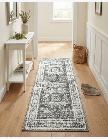 Gray Veneto Runner Rug