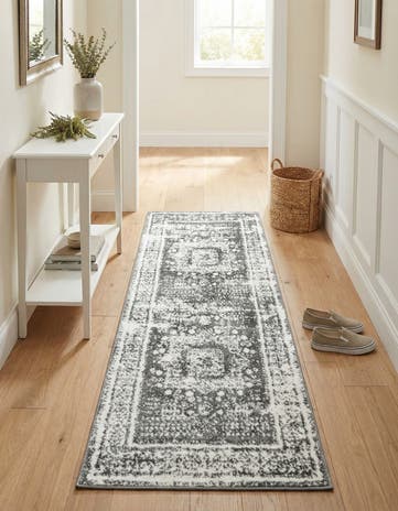 Gray Venice Runner Rug