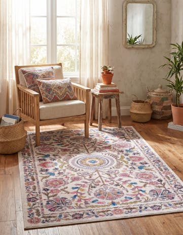 Ivory Blossom Rug