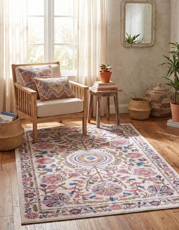 Ivory Blossom Rug