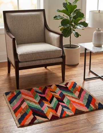 2' 8 x 4' 1 Hand Knotted Balouch Wool Rug
