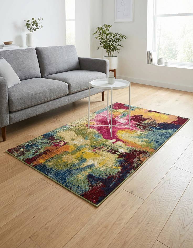 Detail image of 3' 3 x 5' 3 Washable Hyacinth Rug