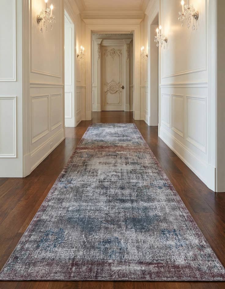 Detail image of 6' 7 x 10' Ultra Vintage Wool Runner Rug