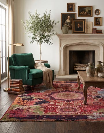 4' 11 x 6' 8 Hand Knotted Mamluk Ziegler Rug