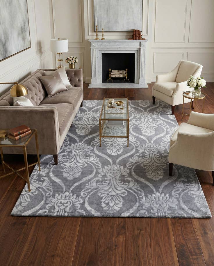 Detail image of 5' 1 x 8' Hand Knotted Darya Wool Rug