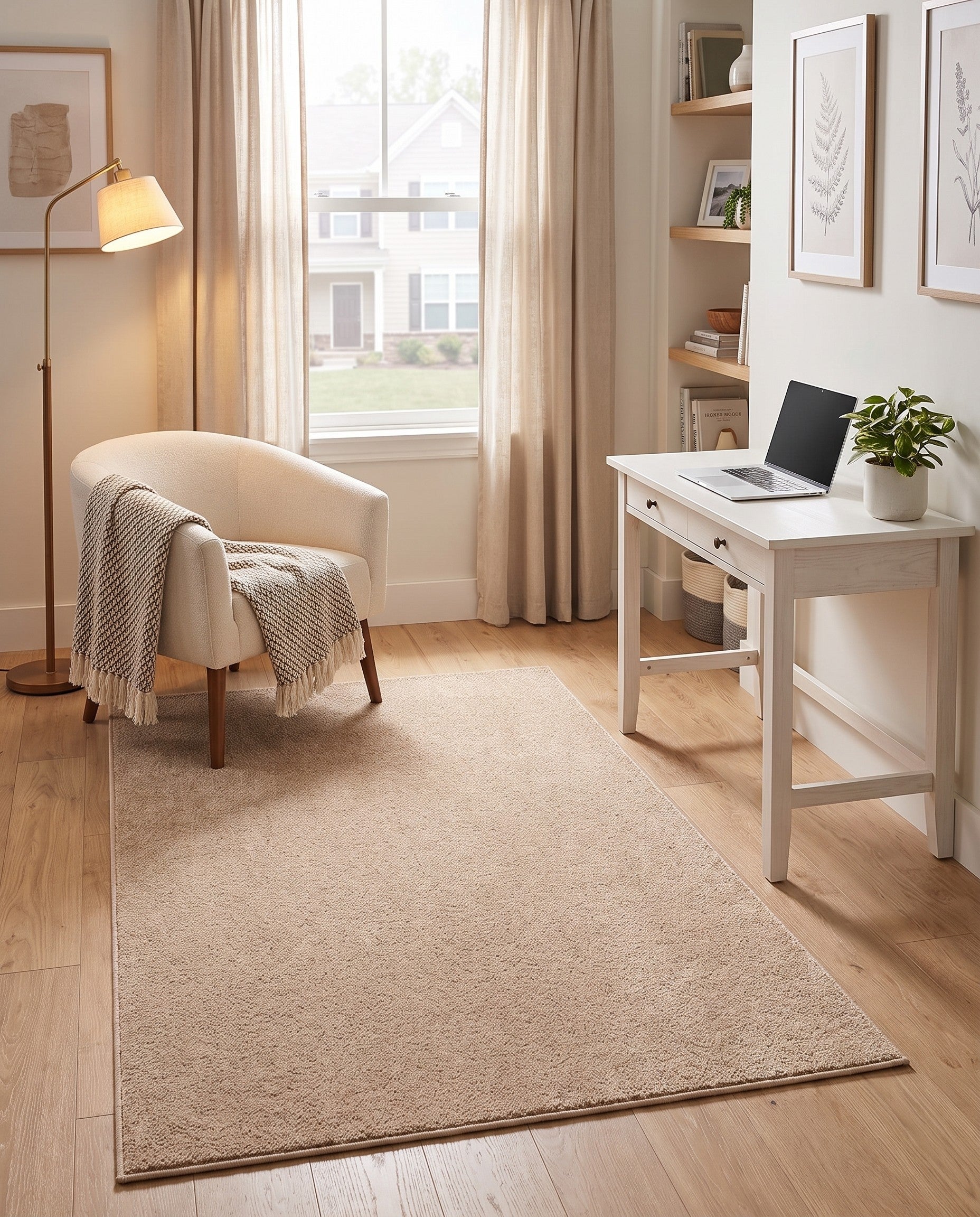 Light Brown Soft Touch Cloud Rug