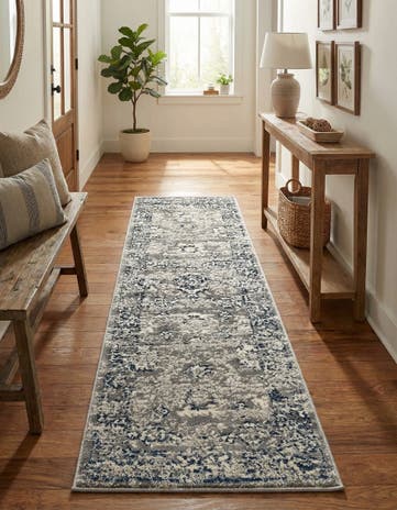 Gray Charleston Runner Rug