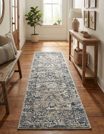 Gray Charleston Runner Rug