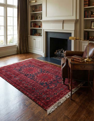 4' 3 x 5' 9 Afghan Rug
