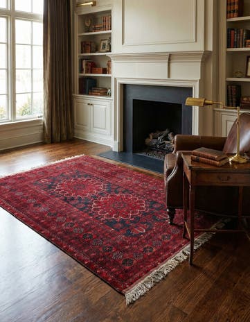 4' 3 x 5' 9 Afghan Rug