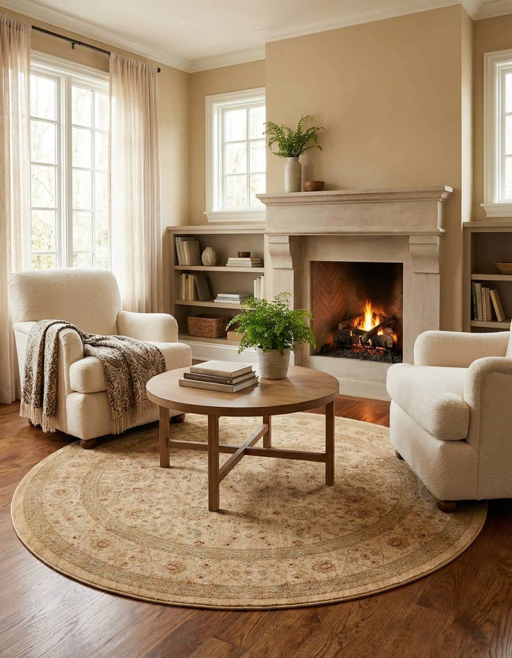 Detail image of 6' x 6' Kensington Round Rug