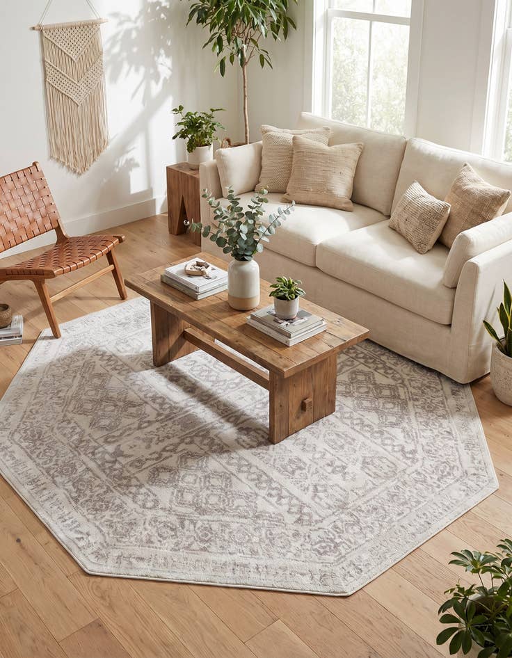 Detail image of 7' x 7' Oxford Octagon Rug