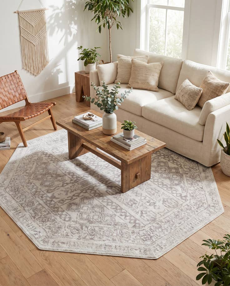 Detail image of 7' x 7' Oxford Octagon Rug