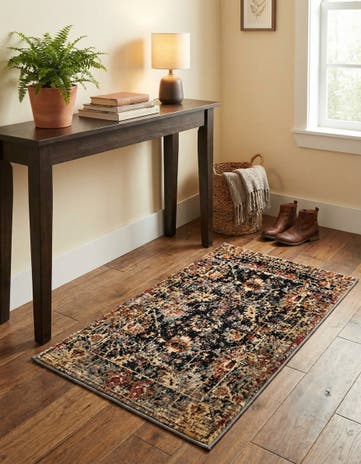Black Saturn Rug