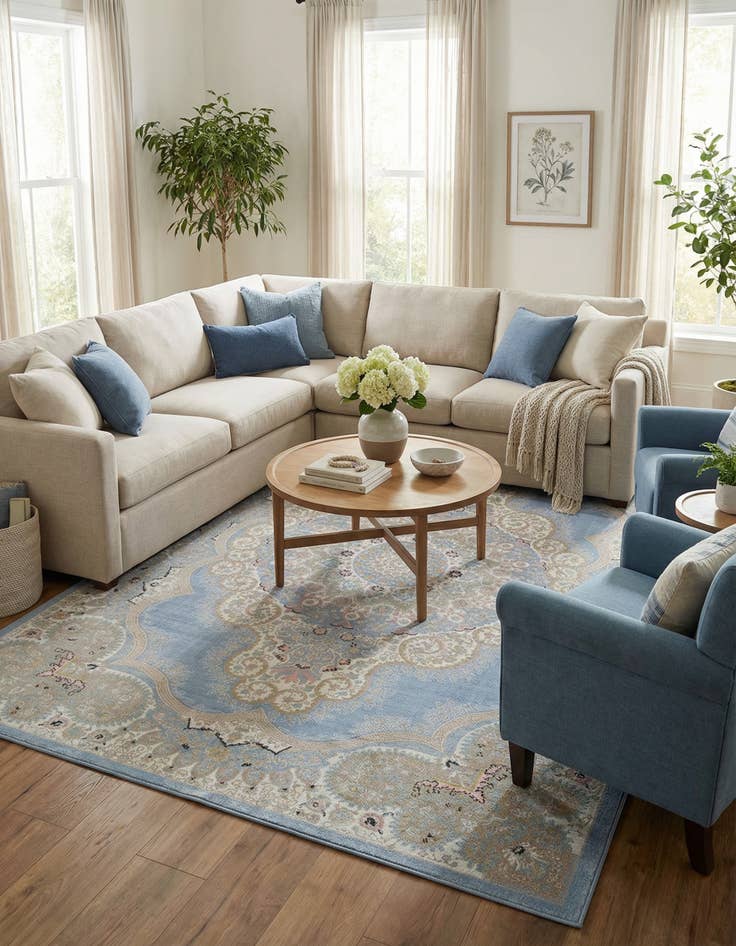 Detail image of 9' x 12' Kamala Washable Rug