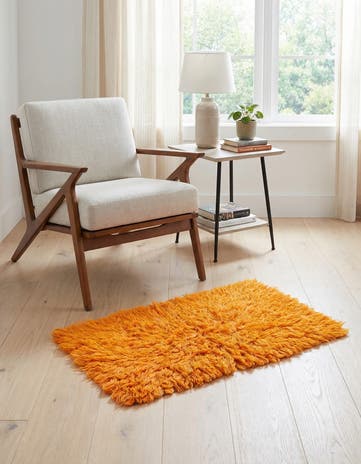 2' 5 x 4' 3 Hand Knotted Moroccan Wool Rug