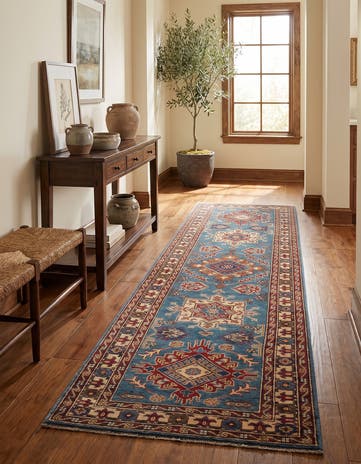 2' 10 x 10' Hand Knotted Kazak Runner Rug