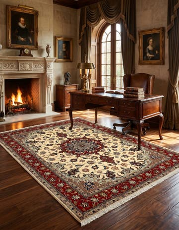 4' 11 x 6' 6 Tabriz Rug