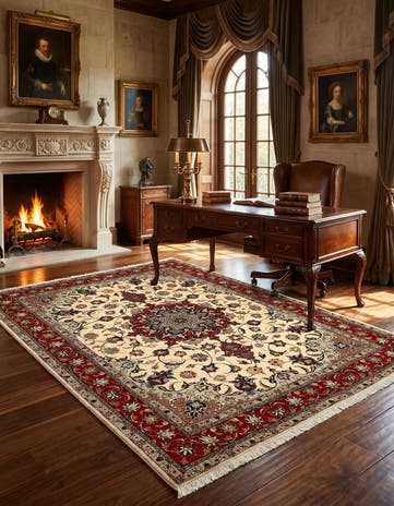 4' 11 x 6' 6 Tabriz Rug