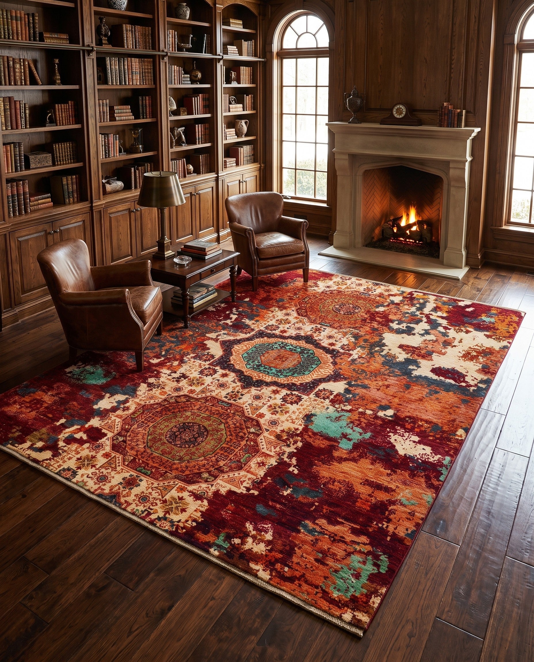8' 3 x 9' 10 Hand Knotted Mamluk Ziegler Rug