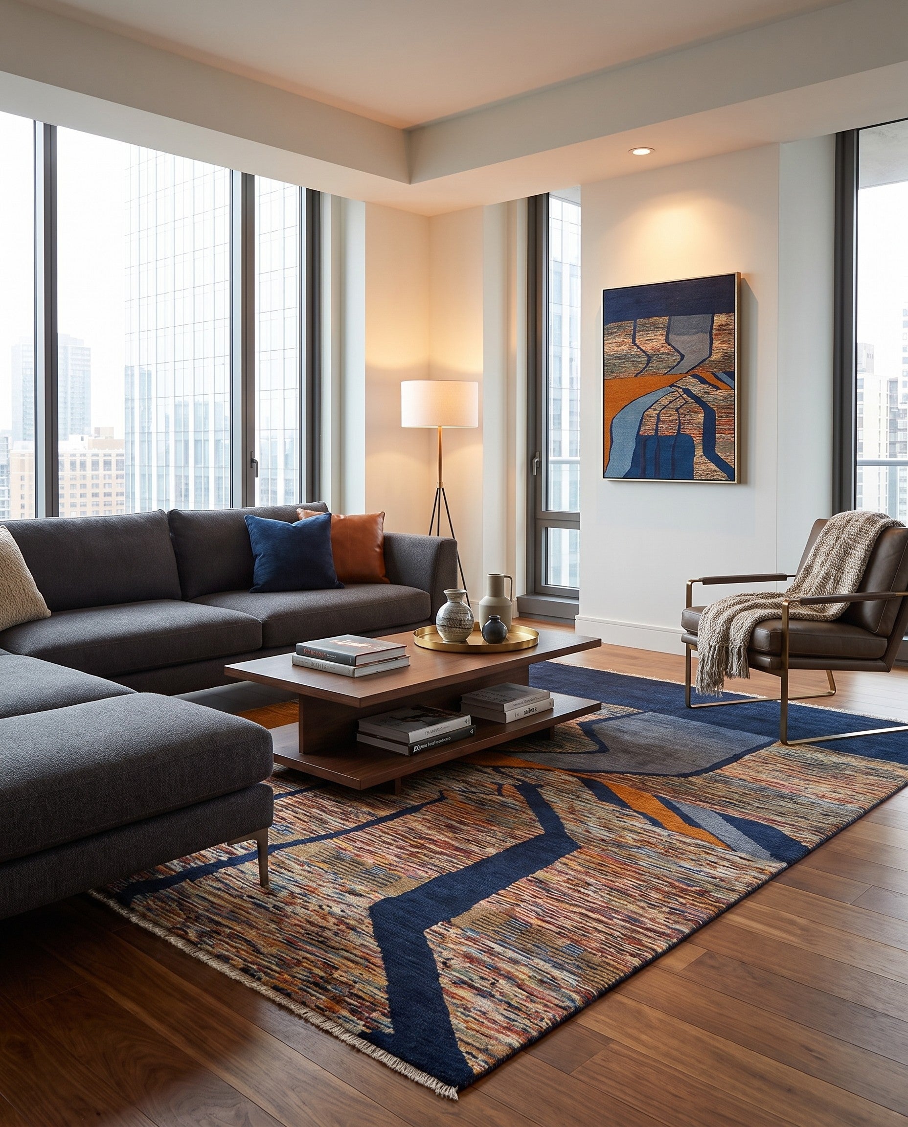 5' 9 x 7' 7 Hand Knotted Ziegler Modern Rug