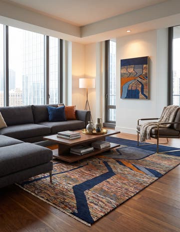 5' 9 x 7' 7 Hand Knotted Ziegler Modern Rug