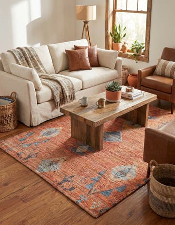 4' 1 x 6' 1 Hand Woven Chenille Jute Rug
